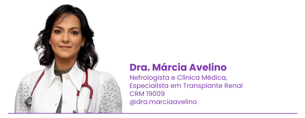 Profissional médica especializada em nefrologia e transplante renal.