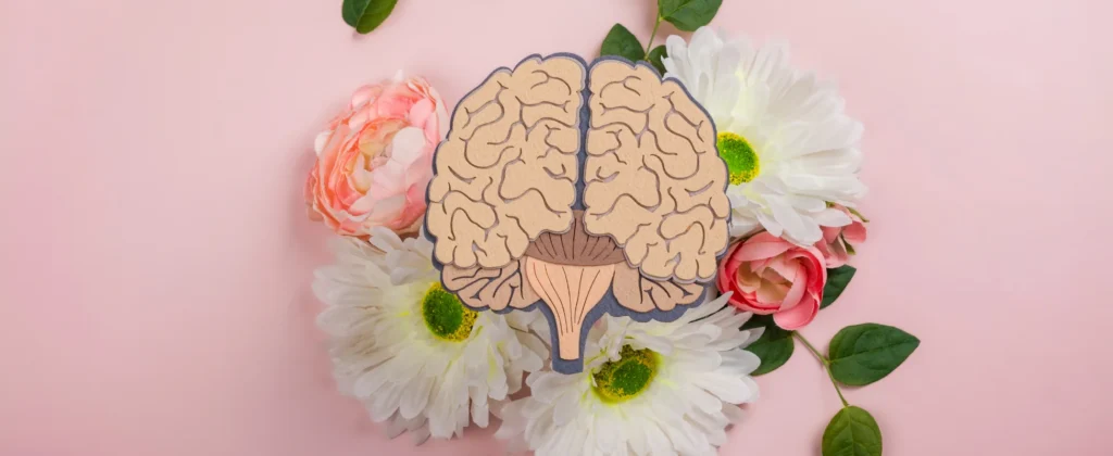 Ilustração de saúde mental simbolizando equilíbrio no Janeiro Branco.