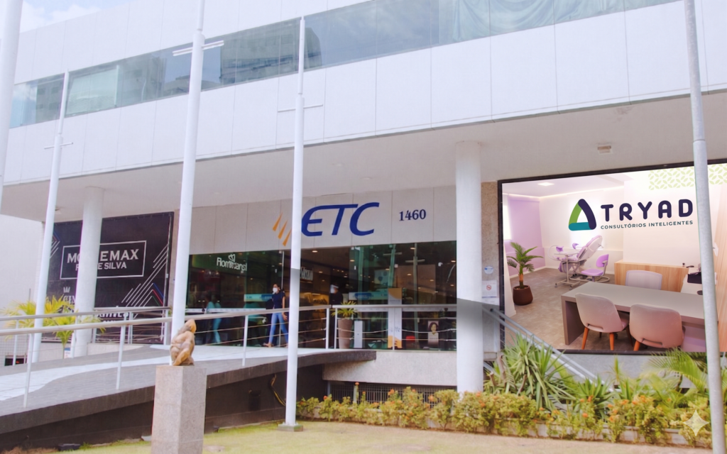 Fachada do Shopping ETC em Recife com consultório da TRYAD Consultórios Inteligentes na Av. Conselheiro Rosa e Silva, 1460, Aflitos